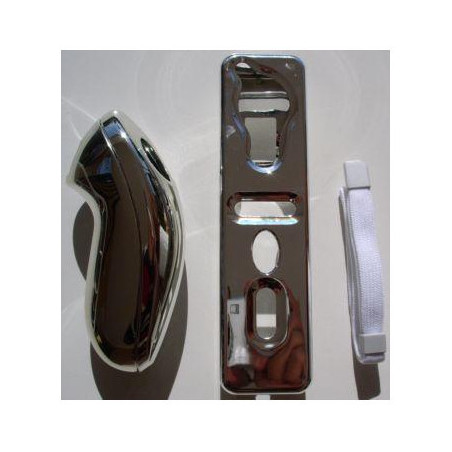 Carcasa cromada Wiimote-Lonchuck