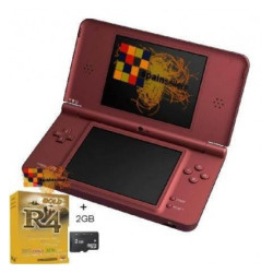 Pack consola Nintendo DSi XL rojo vino + R4i Gold + Micro SD
