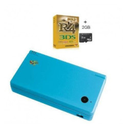 Pack consola Nintendo DSi azul cielo + R4i Gold + Micro SD 4