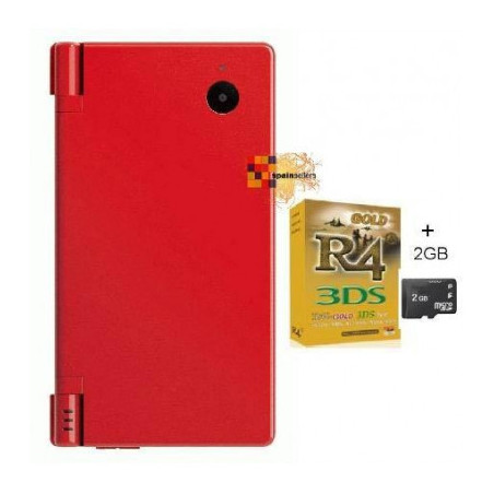 Pack consola Nintendo DSi roja + R4i + Micro SD 4GB