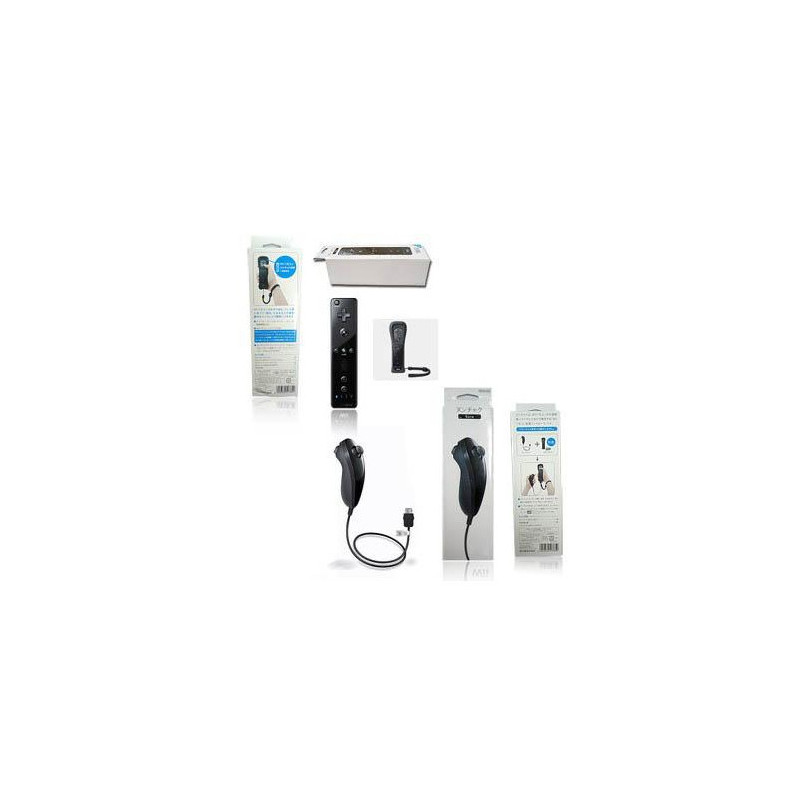 Wiimote+Nunchuck Negros compatibles