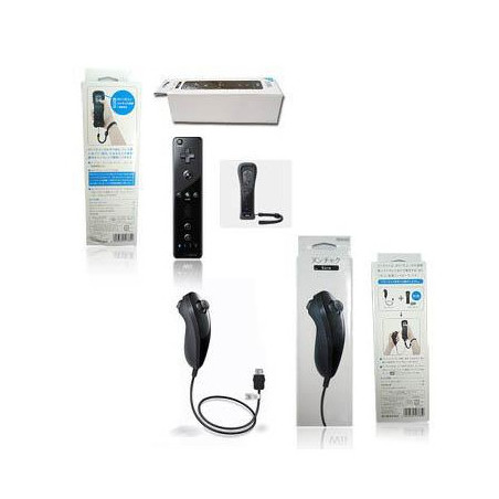 Wiimote+Nunchuck Negros compatibles