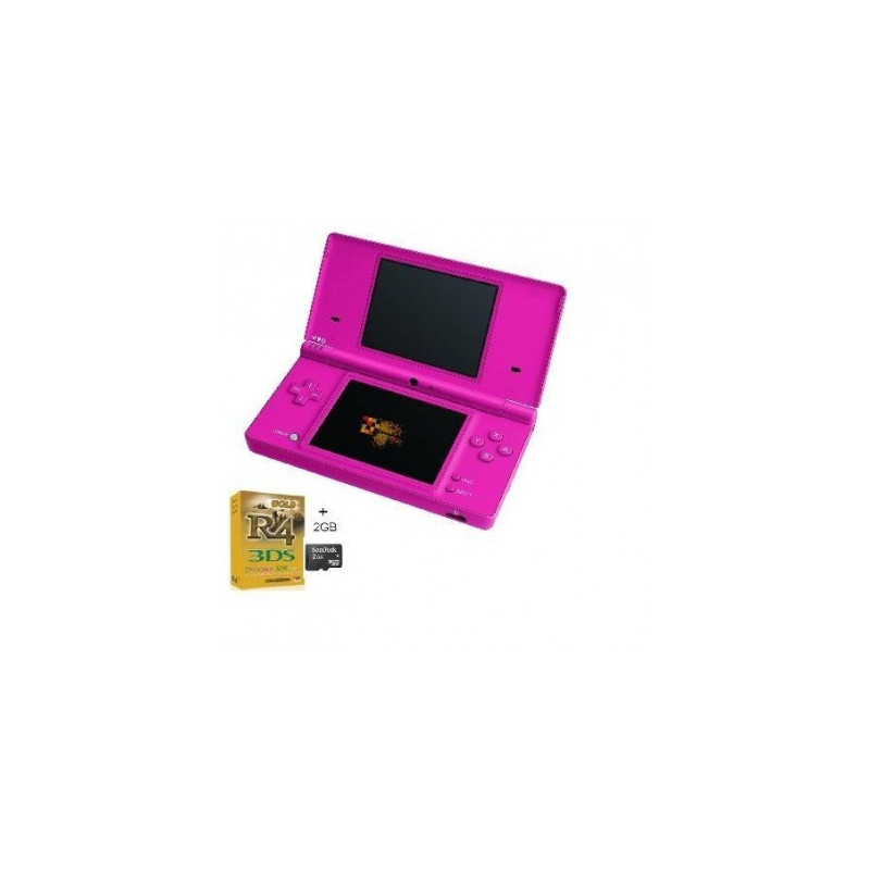 Pack consola Nintendo DSi pink +R4i Gold + Micro SD 4GB