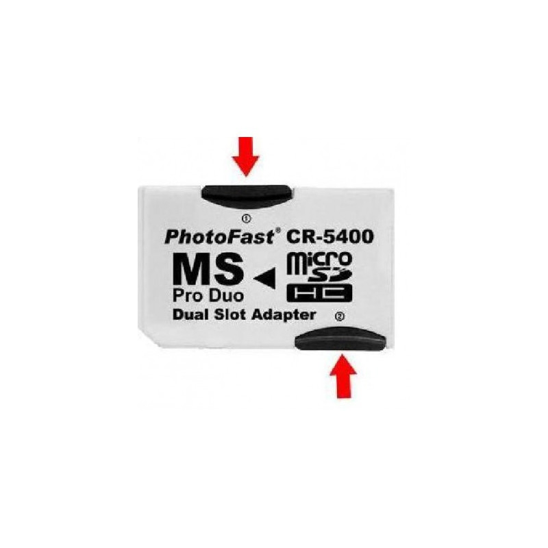 Adaptador DOBLE compatible Micro sd -Memory stick hasta 32 G