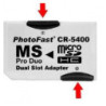 Adaptador DOBLE compatible Micro sd -Memory stick hasta 32 G