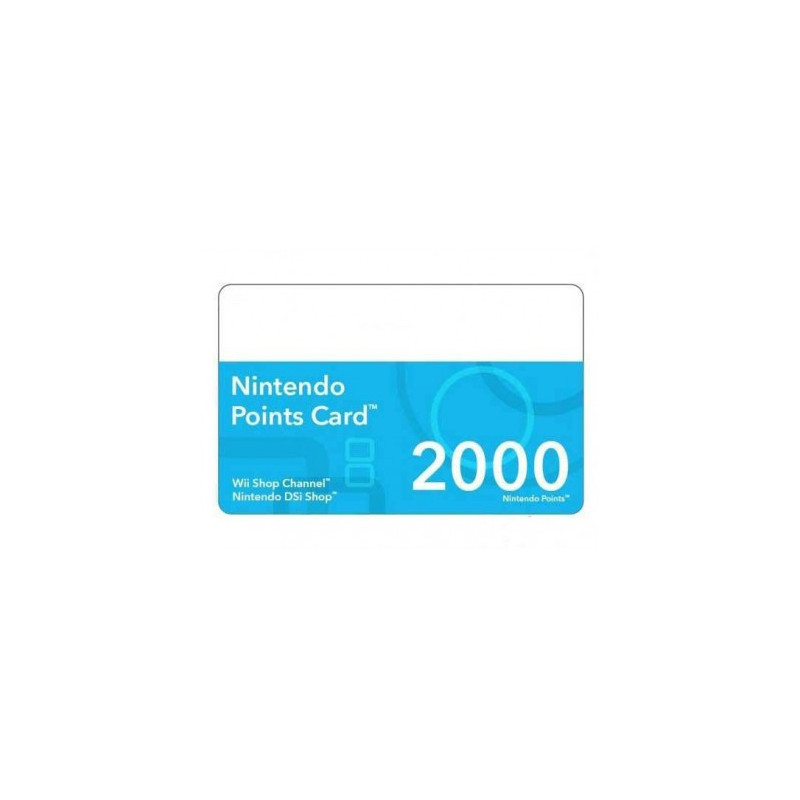 Tarjeta 2000 puntos (DSiWare & WiiWare)