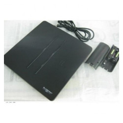 Doble cargador por induccion + 2 baterias Wii negro