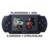 PSP SLIM FLASHEADA + 4GB + 2 JUEGOS + 2 PELIS (COMP PANDORA)