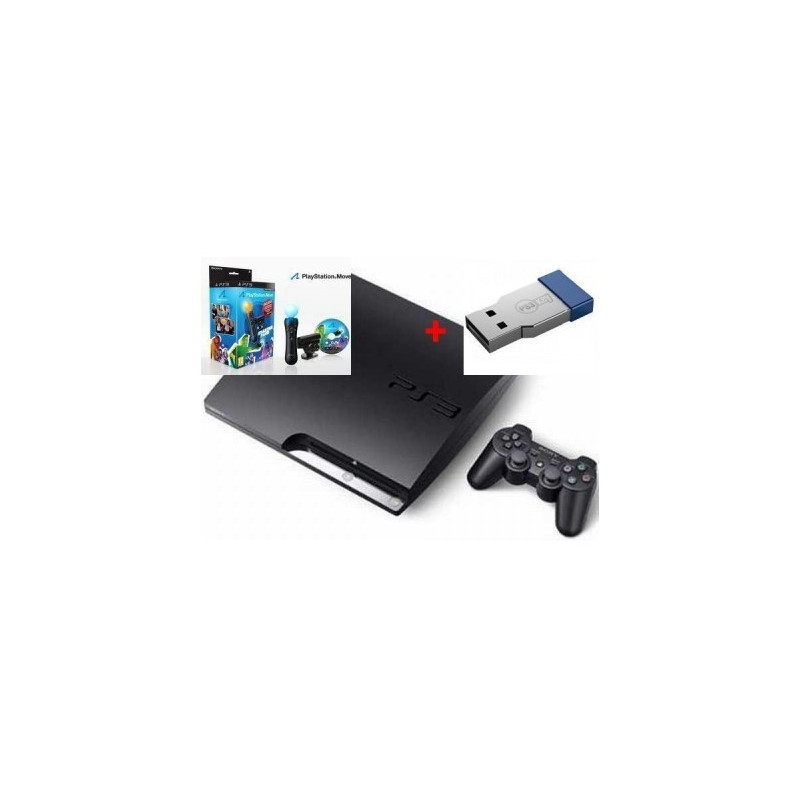 PLAYSTATION 3 SLIM 250GB+PS3KEY V2+MOVE:STARTER PACK