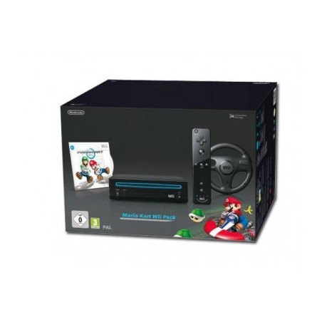 Nintendo Wii Negra edición especial - Mario Kart