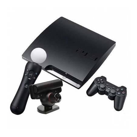 PLAYSTATION 3 SLIM (320 GB)  INF 3.41+ STARTER PACK +EYEPET