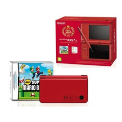 DSi XL Roja edición especial 25 aniversario + New Super Mari