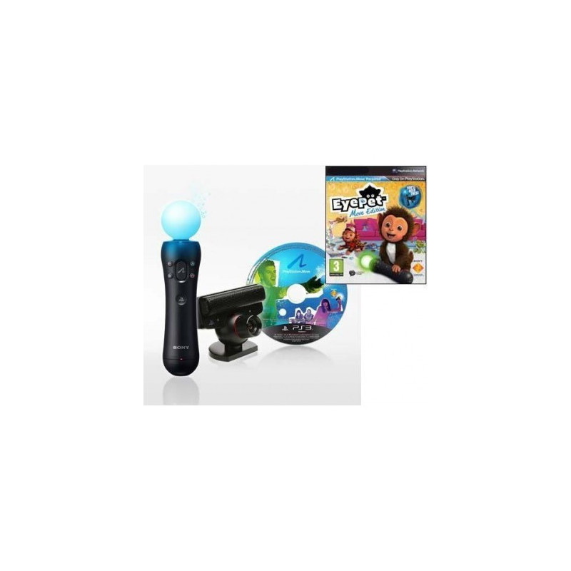PACK PLAYSTATION MOVE+CAMARA PLAY STATION EYE+EYE PET MOVE