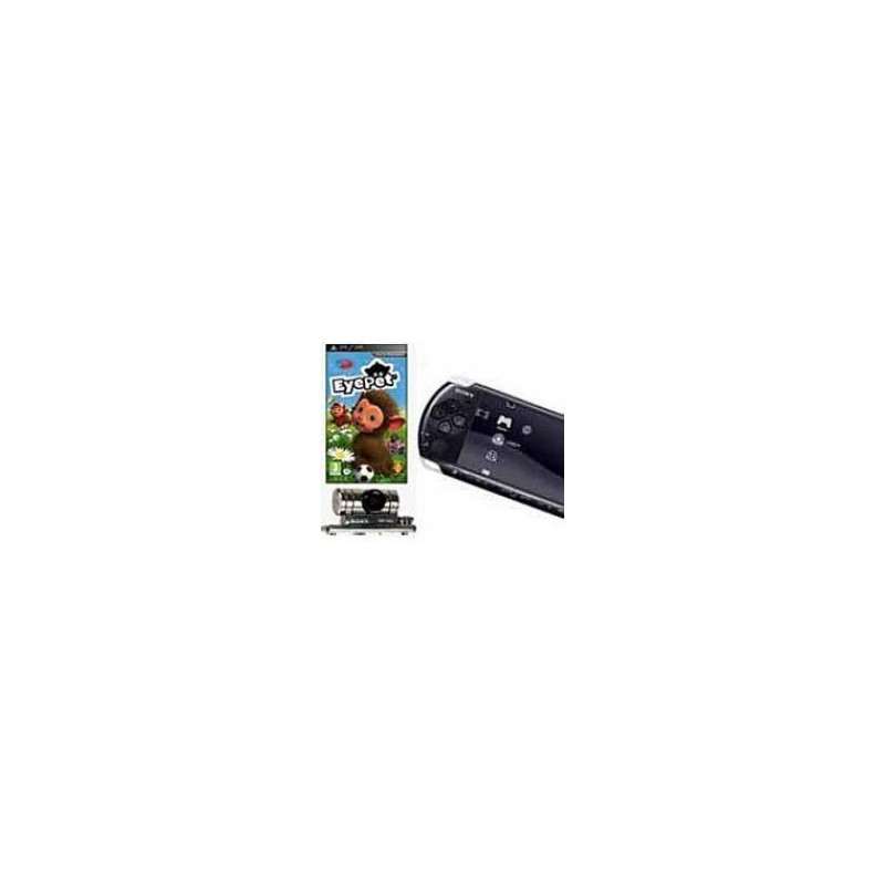 Consola PSP 3000 Negra + Eye Pet + Cámara