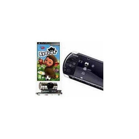 Consola PSP 3000 Negra + Eye Pet + Cámara