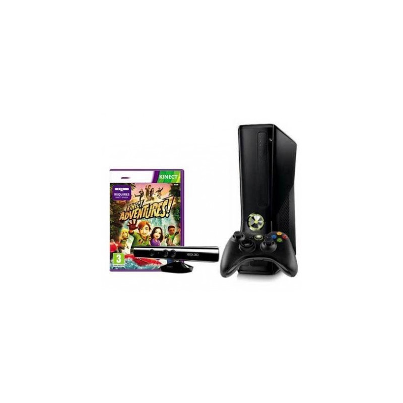 Xbox 360 Slim 250GB + Kinect + Kinect Adventures