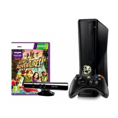 Xbox 360 Slim 250GB + Kinect + Kinect Adventures