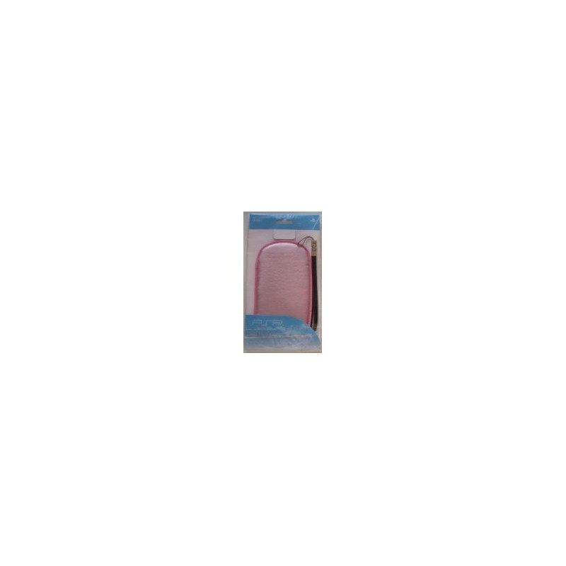 Funda acolchada rosa para PSP 2000-3000